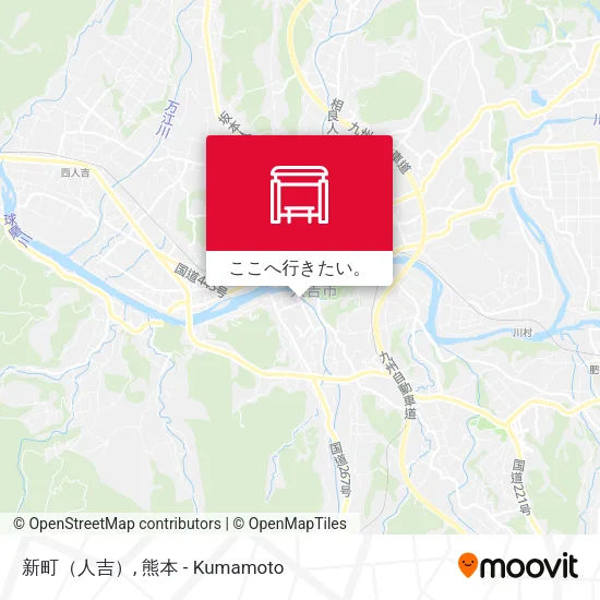 新町（人吉）地図