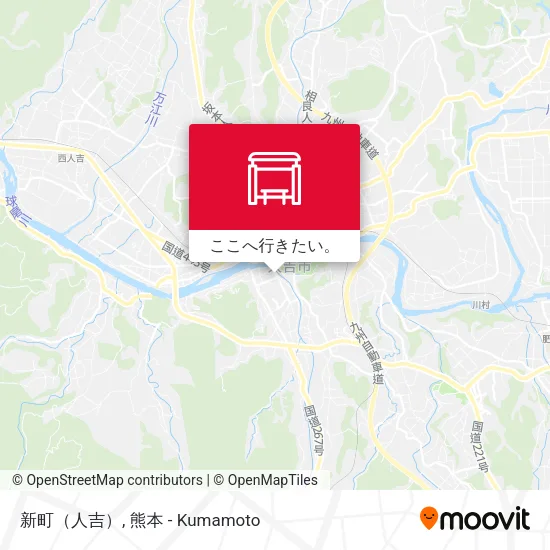 新町（人吉）地図