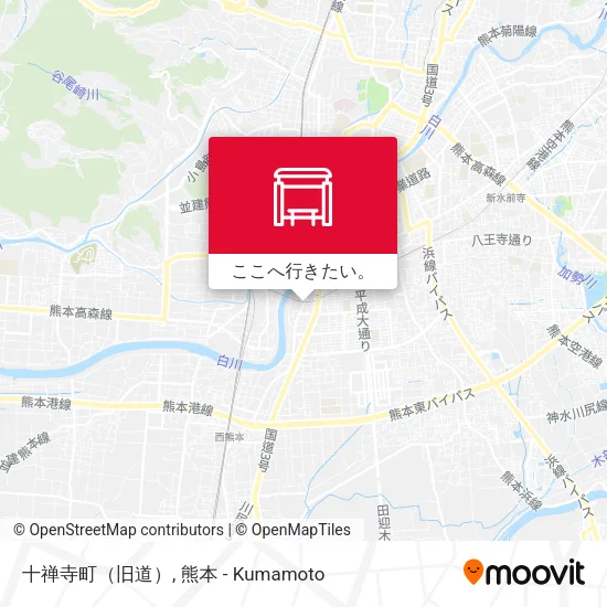 十禅寺町（旧道）地図