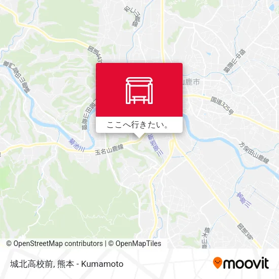 城北高校前地図