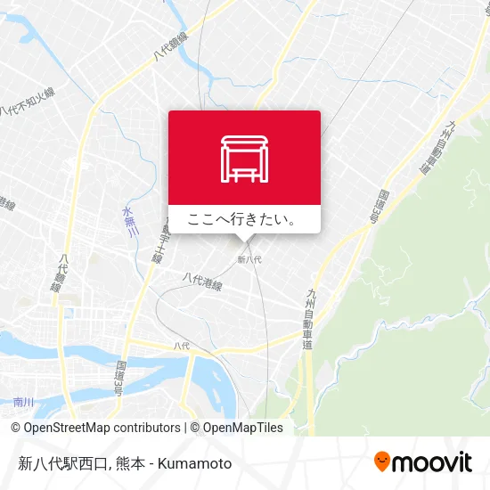 新八代駅西口地図