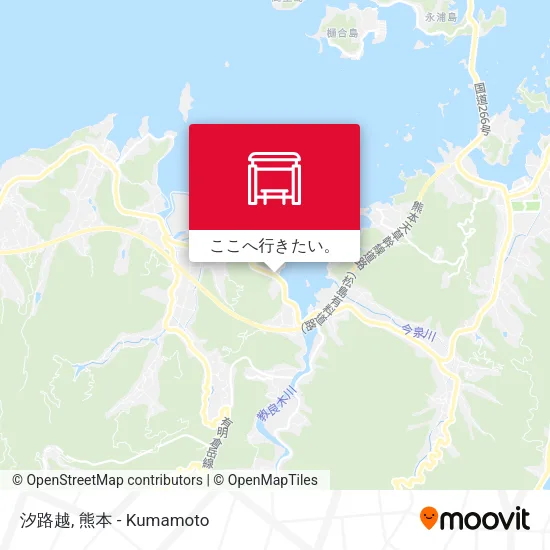 汐路越地図