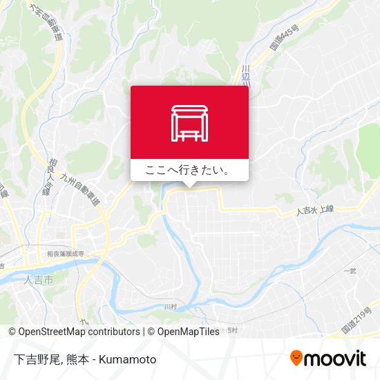 下吉野尾地図