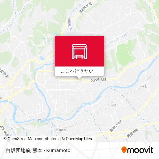 白坂団地前地図