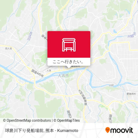 球磨川下り発船場前地図