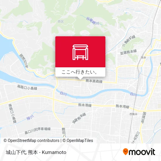 城山下代地図