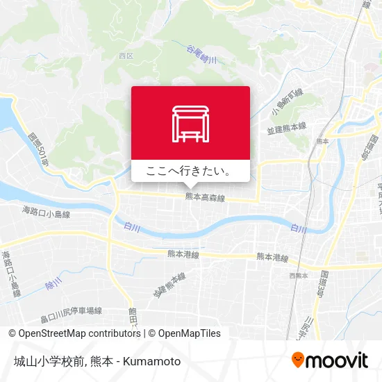 城山小学校前地図