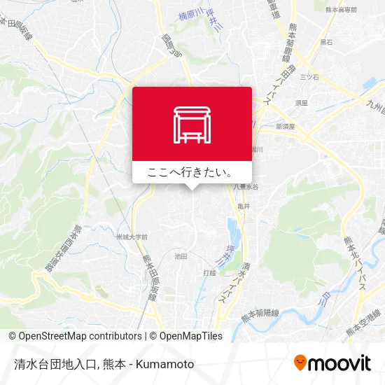 清水台団地入口地図