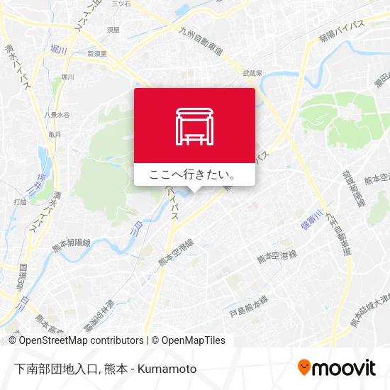 下南部団地入口地図