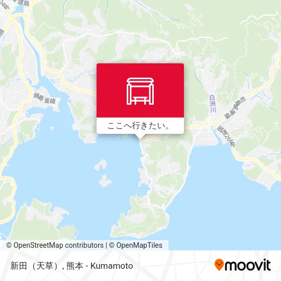 新田（天草）地図
