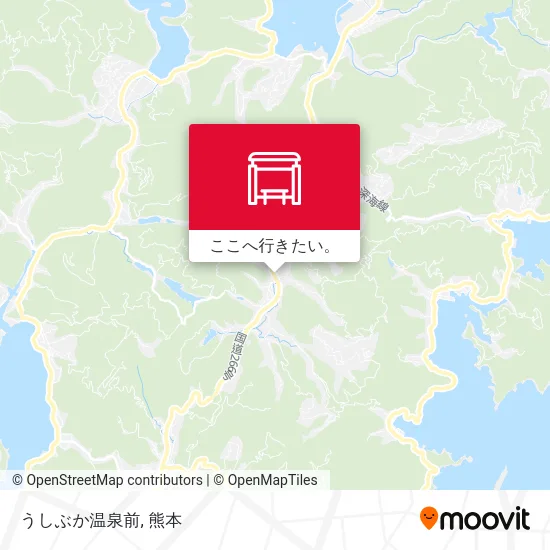 うしぶか温泉前地図
