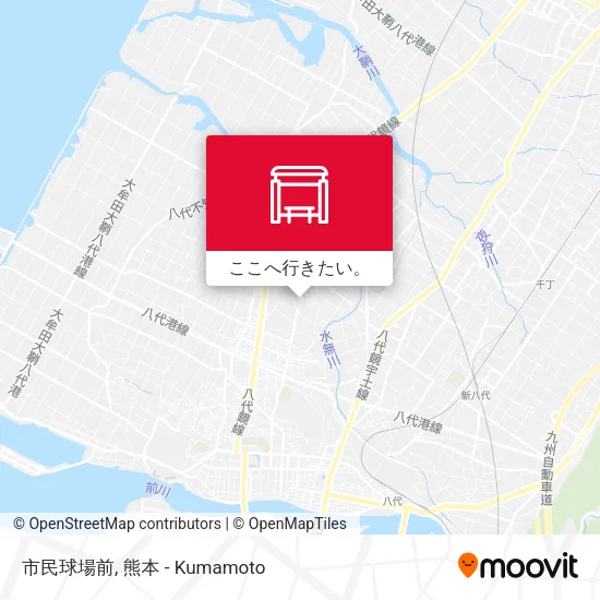 市民球場前地図