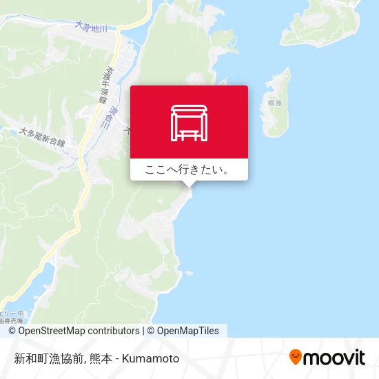新和町漁協前地図