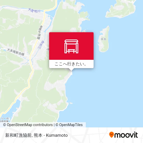 新和町漁協前地図