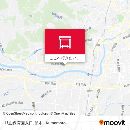 城山保育園入口地図