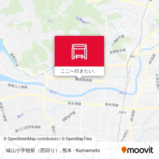 城山小学校前（西回り）地図