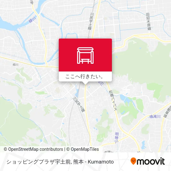 ショッピングプラザ宇土前地図