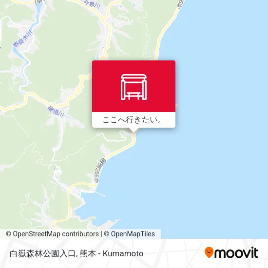 白嶽森林公園入口地図