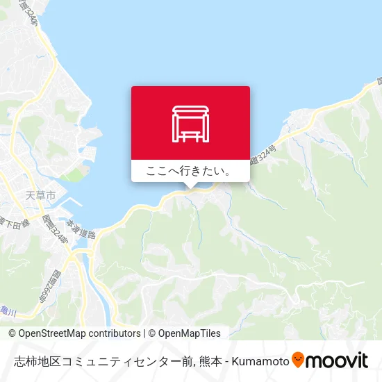志柿地区コミュニティセンター前地図
