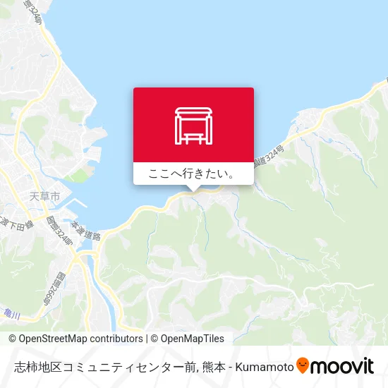 志柿地区コミュニティセンター前地図
