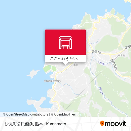 汐見町公民館前地図