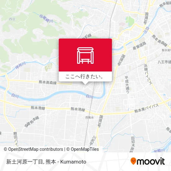 新土河原一丁目地図