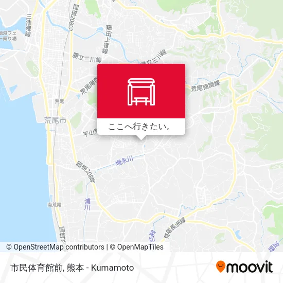 市民体育館前地図