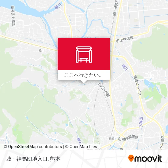 城・神馬団地入口地図