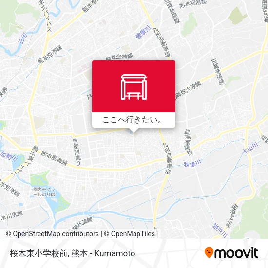 桜木東小学校前地図