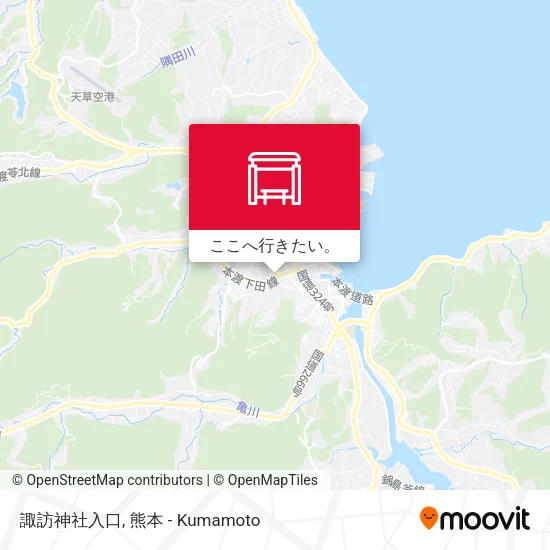 諏訪神社入口地図