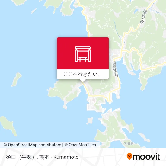 須口（牛深）地図