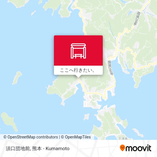 須口団地前地図