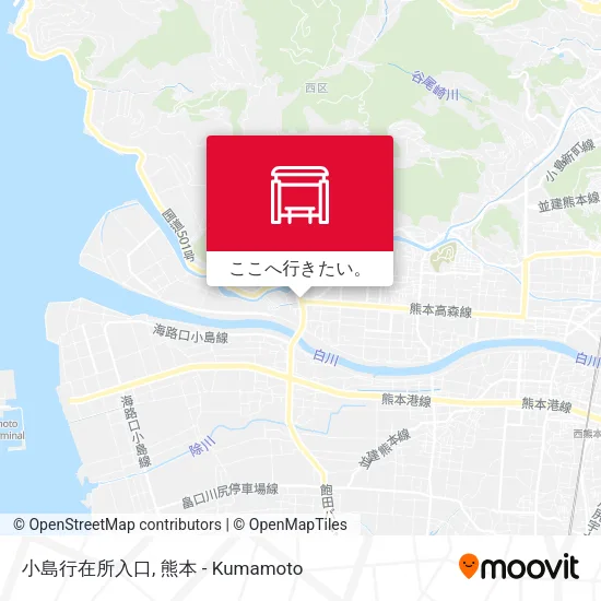 小島行在所入口地図