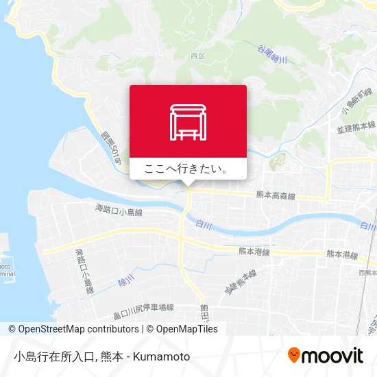 小島行在所入口地図