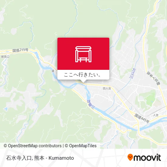石水寺入口地図