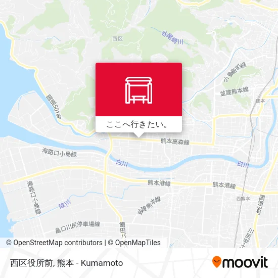 西区役所前地図