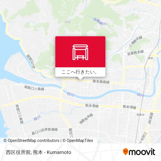 西区役所前地図