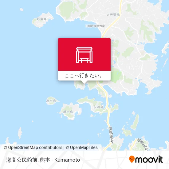 瀬高公民館前地図