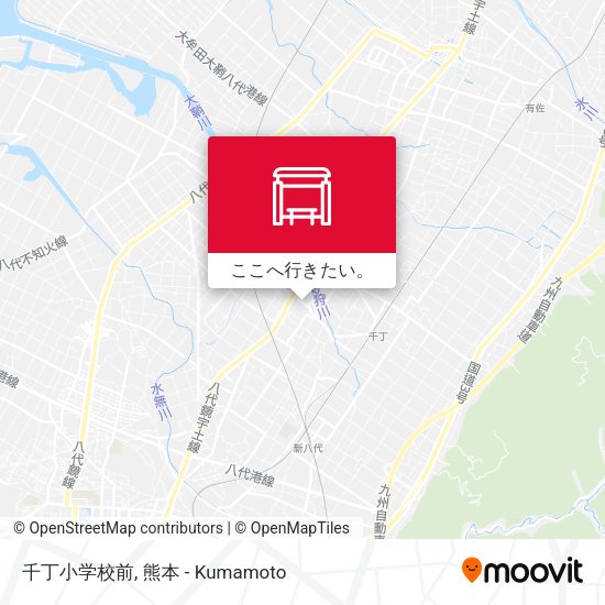 千丁小学校前地図