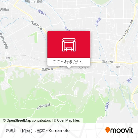 東黒川（阿蘇）地図