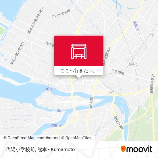 代陽小学校前地図