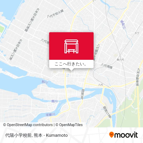 代陽小学校前地図