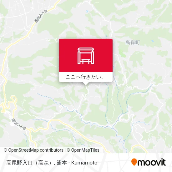 高尾野入口（高森）地図