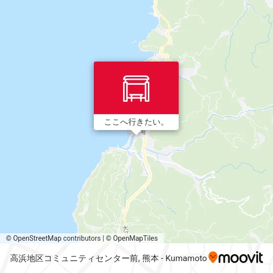 高浜地区コミュニティセンター前地図