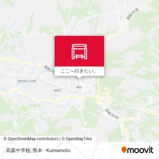 高森中学校地図