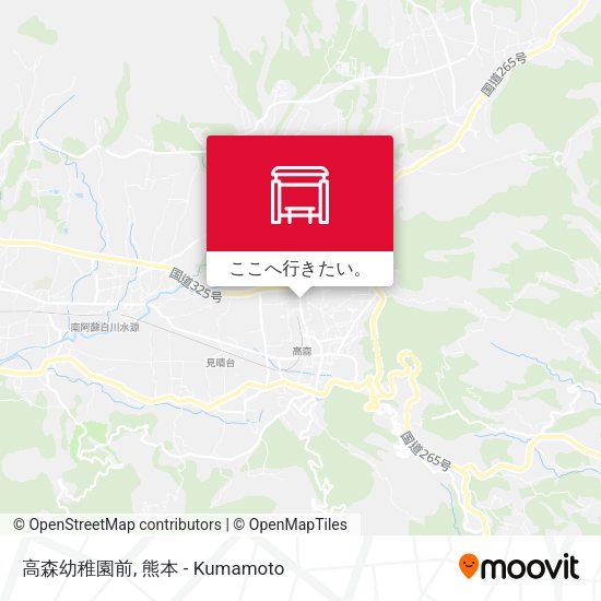 高森幼稚園前地図