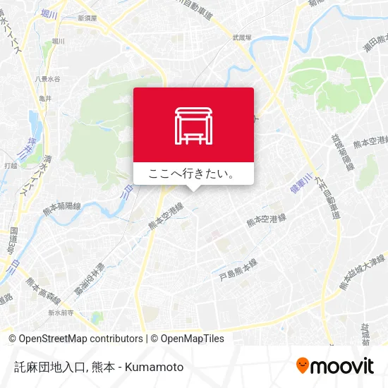 託麻団地入口地図