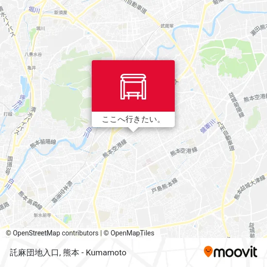 託麻団地入口地図