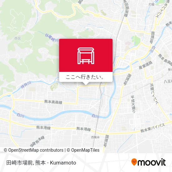 田崎市場前地図