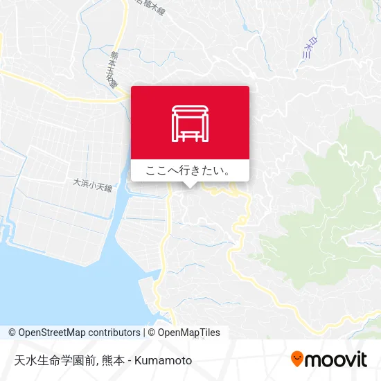 天水生命学園前地図
